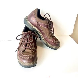 WOLVERINE  Brown Leather Reinforced Toe Safety Work Shoes—SZ. 10.5